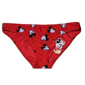 Disney Swim Bikini Bottom Red Mickey Size 12